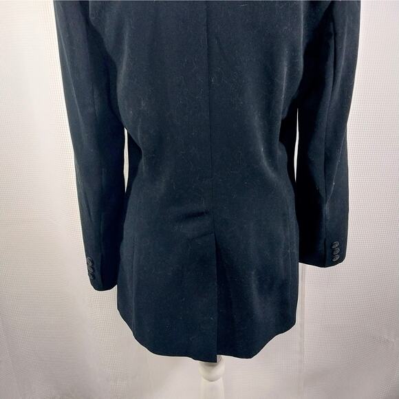 EXPRESS! GORGEOUS TAILORED, FITTED BLACK MICROFIBER DRESS JACKET, BLAZER! SZ 7/8 - Picture 9 of 13